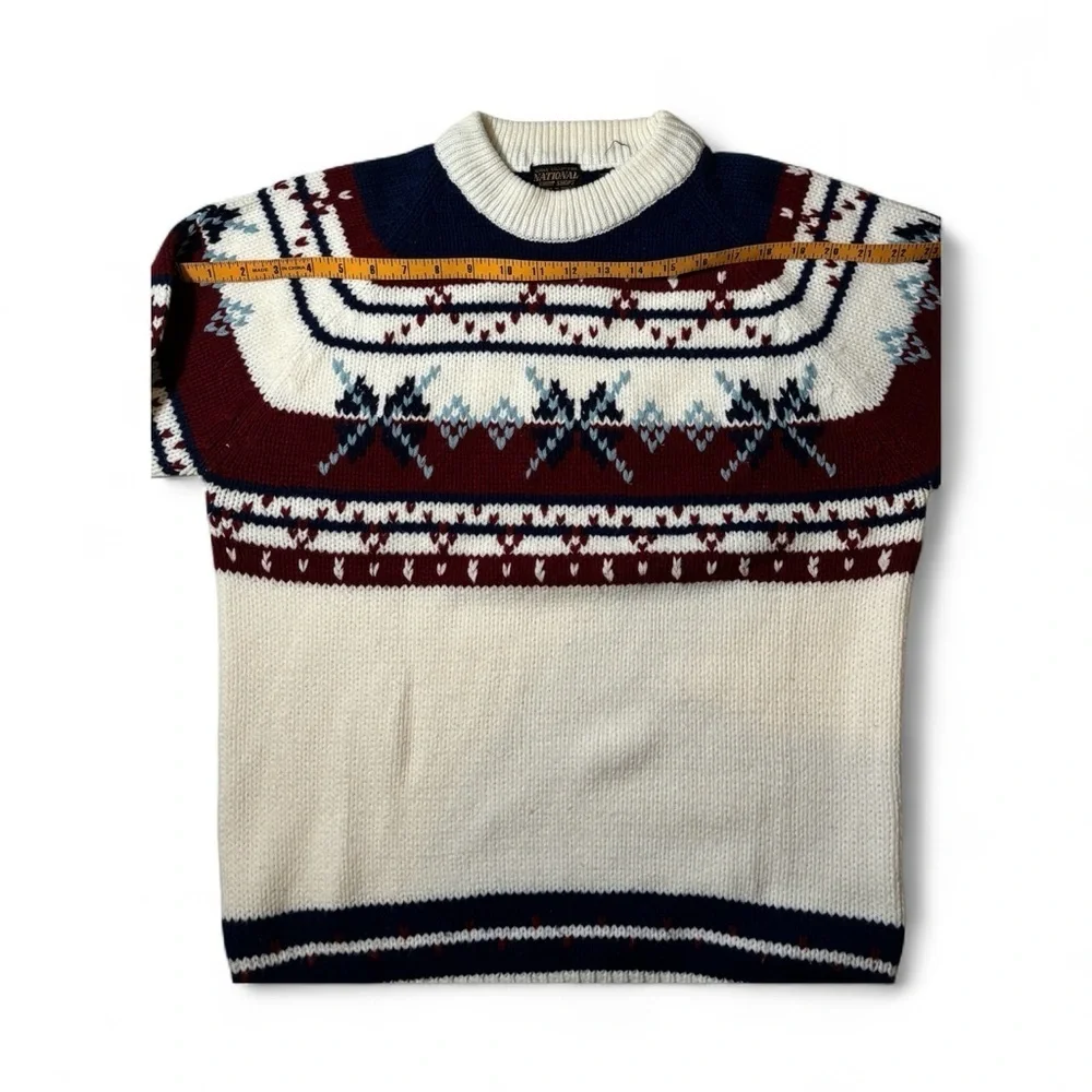 Vintage Alpine Mens Fair Isle Après Ski Size XL Sweater Classic Preppy Grandpa